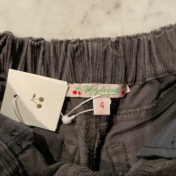 Bonpoint girl pants in ribbed cotton with metallic logo Yr 4 - Picture 5 of 6